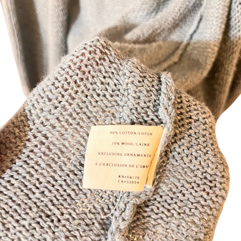 Anthropologie Sparrow Knit Open Front Pocket Cardigan Blue Small - Picture 8 of 9